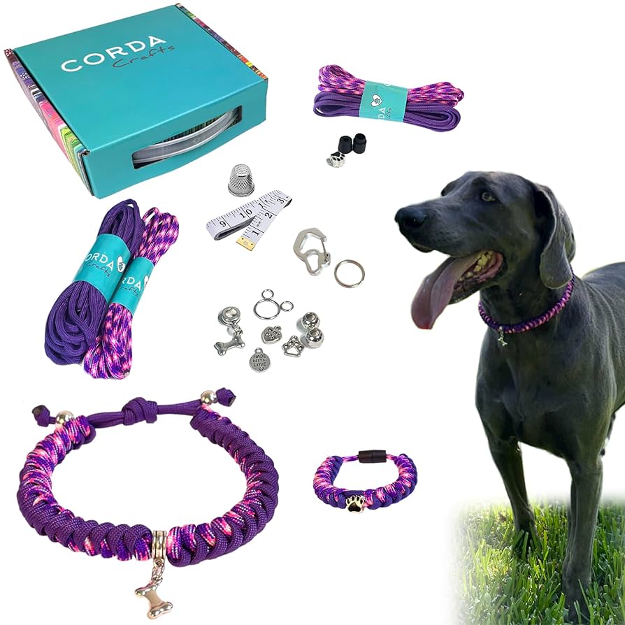 Amazon.co.jp: CORDA Crafts パラコードID首輪とブレスレットDIY